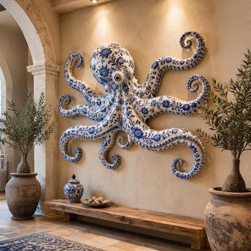 Octopus metal wall art - octopus, art,