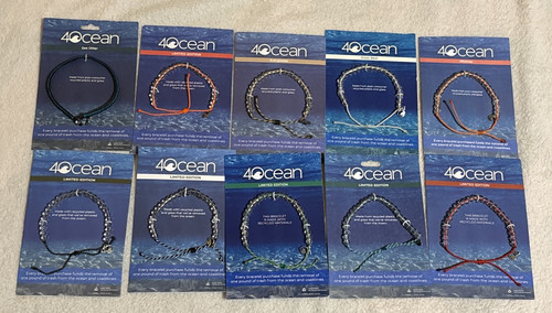 4ocean clear bead bracelets - clear,