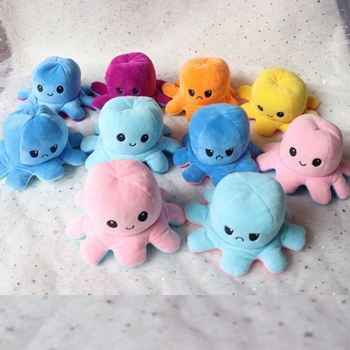 Reversible octopus plush - plush, 8
